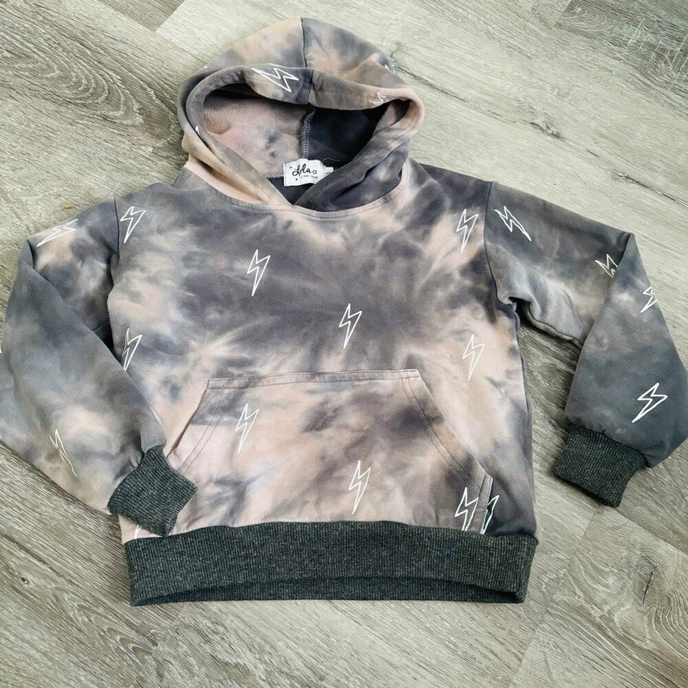 Lola and the Boys Lightning Hoodie 100% Cotton 4T
